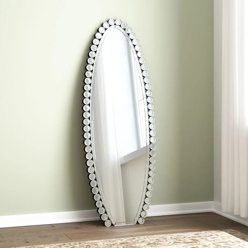 House of Hampton® Eme Oval Floor Mirror Wayfair